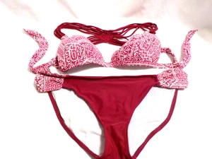 Malibu Dream Girl Burgundy Bikini - Size Small - Picture 1 of 12