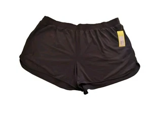 Übergröße Laufshorts 3X, schwarz Stretch-Taille, 4" Schrittlänge - Bild 1 von 7