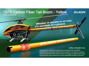 Align TB70 Carbon Fiber Tail Boom - Yellow : HB70T008XET - Picture 1 of 3