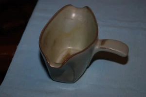 Frankoma Pottery Prairie Green GS 2 Spout Handled Gravy Boat - Picture 1 of 9