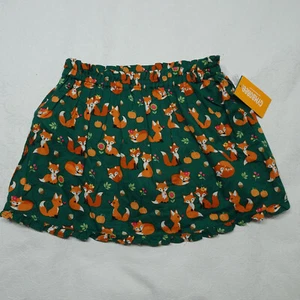 Gymboree Girls Size 5T Green Fox Print Skort Skirt NEW - Picture 1 of 7