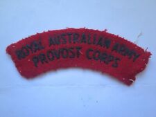 ROYAL AUSTRALIAN ARMY PROVOST CORPS CLOTH SHOULDER BADGE c1960s VIETNAM WAR.