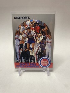 Pistons Back to Back World Champions 1990-1991 NBA Hoops Detroit  Bad Boys #342