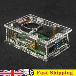 For Raspberry Pi 5 Acrylic Case Pure Copper Heatsink with Cooling Fan (Model D) - Afbeelding 1 van 11