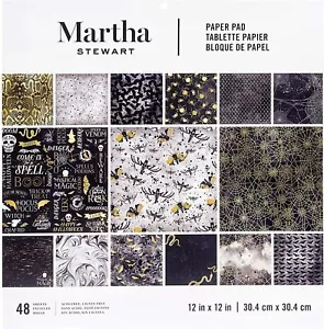 Martha Stewart Crafts® Papierblock 12 x 12 Papierblock Halloween elegant 48 Seiten - Bild 1 von 5