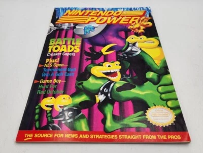 Revista Nintendo Power # 25 de junio de 1991 Battle Toads, completo, póster Spy Hunter Foto 1 de 4