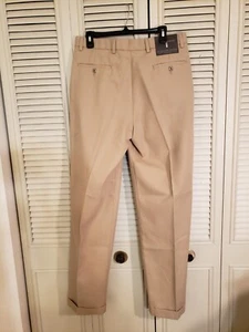 NEW Dockers Recode Cotton Micro Patterns Men's Pleated No Wrinkles Pants 34Wx34L - Picture 1 of 8
