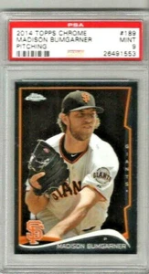 2014 Topps Chrome Madison Bumgarner Pitching PSA 9 - Picture 1 of 2