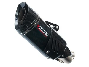 Cobra Aprilia Tuono V4 1100 RR Exhaust Tri-Oval Carbon Fibre Half System 2017-20 - Picture 1 of 5