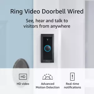 Video Doorbell Wired - HD Camera, 2-Way Talk, Motion Detection, Real-Time Alerts - Picture 1 of 11