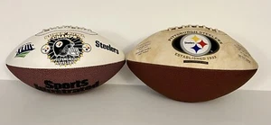 (2) Pittsburgh Steelers Commemorative Footballs. SUPERBOWL 43 MINT Cond - Picture 1 of 12