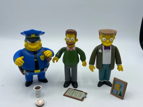 The Simpsons - World of Springfield - Chief Wiggum, Ned Flanders, Smithers loose Cover