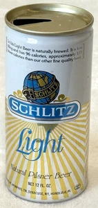 VTG 1970’s Schlitz-Natural Pilsner Light-Milwaukee, Wisc.-12 oz-Steel Beer Can - Picture 1 of 6