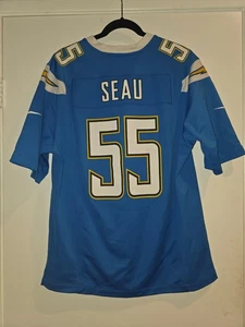 Camiseta de fútbol americano Nike NFL San Diego Chargers Junior Seau para hombre talla M azul en polvo - Imagen 1 de 7