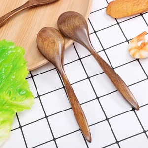 3 PIEZAS Cuchara de Madera Mini Cuchara de Miel Estilo Japonés Cuchara de Condimento Hecha a Mano - Imagen 1 de 11
