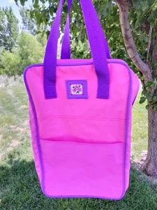 Vintage PVC Tragetasche Barbie Modepuppe Zubehör Tasche Bad Reise Retro Rosa - Bild 1 von 16