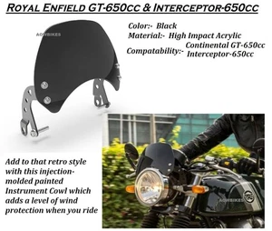 Visor Glass Complete Kit Compitable for Royal Enfield Interceptor 650 CC - Picture 1 of 6
