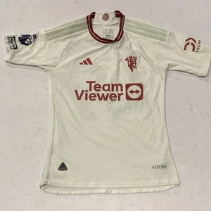 Men’s Adidas 22/22 Man Utd Away Football Shirt Size M Garnacho 49 Slim Fit GC - Picture 1 of 11
