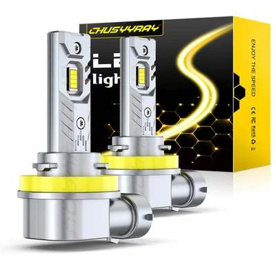 Super Bright H11 LED Headlight Conversion Kit Low Beam Bulbs 6500K Xenon White - Image 1 of 4