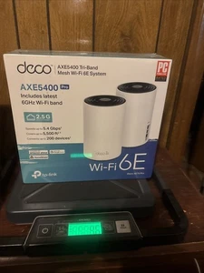TP Link Deco AXE5400 Pro Tri-Band Wi-Fi 6E Mesh System Deco XE75 Pro - 2 Pack - Zdjęcie 1 z 4