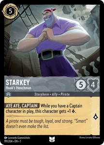Disney Lorcana The First Chapter #191/204 Starkey Hook's Henchman - Picture 1 of 1