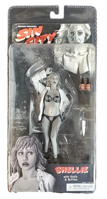 Figura de acción NECA Frank Miller's Sin City Shellie (edición en blanco y negro) Foto 1 de 3