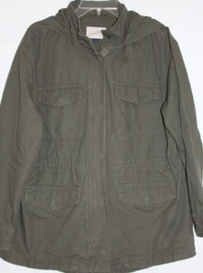 Universal Thread Women's Green Military Jacket w/Hood Size L - Picture 1 of 7