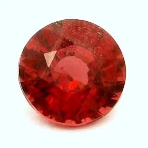 0.44Ct AWESOME VERY RARE 100% NATURAL ORANGE PINK MALAYA GARNET - Picture 1 of 7