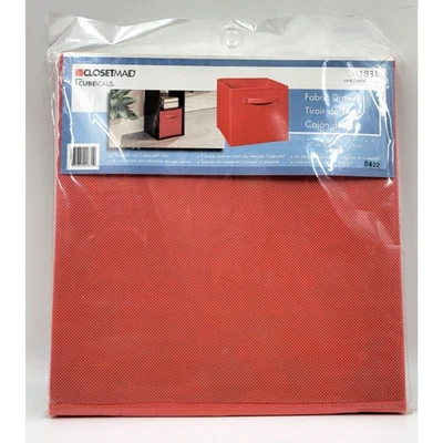 Gaveta de tecido ClosetMaid 1831 armazenamento cubo coral colorido dobrável - Imagem 1 de 2