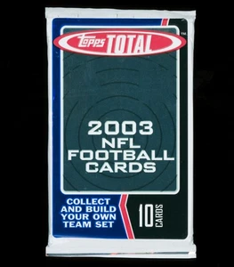 2003 Topps Total NFL Football Pack Sealed - 10 Card (Look for Brady, Witten) - Bild 1 von 2