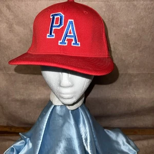 Red PA Fitted Cap PTS40 Small/Medium - Picture 1 of 6