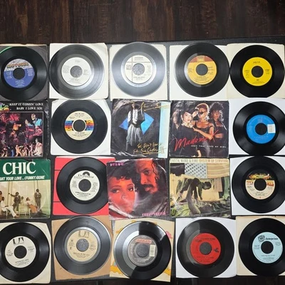 Lot Of 25 FUNK SOUL 45 rpm 7" Vinyl Records Vg+ to Near Mint See Pics Foto 1 de 4