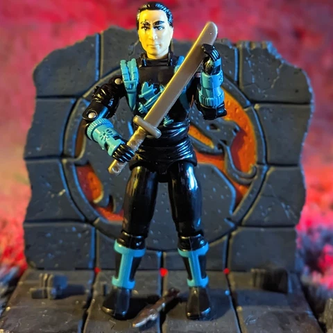 MORTAL KOMBAT (Toy Island, 1996) Original SUB-ZERO W/ Accessories VINTAGE 5" Cover