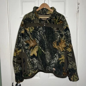 Rocky Camo QS 3 Layer Fleece Jacket Mens Size XL Full Zip - Picture 1 of 7