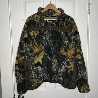 Rocky Camo QS 3 Layer Fleece Jacket Mens Size XL Full Zip - Image 1 of 4