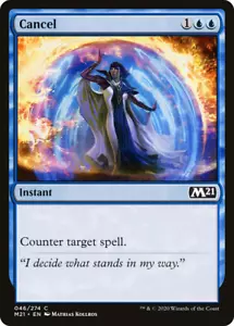 CANCEL x4 mtg NM-M M21 Magic Core Set 2021 4 comuni - Foto 1 di 1