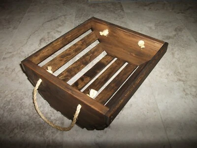 New Handmade Wooden Garden Basket - Image 1 of 4