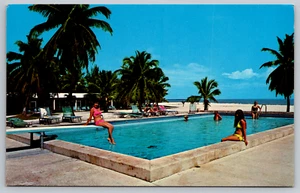 Islander Resort Islamorada FL Swimming Pools Pier Postcard - Picture 1 of 2