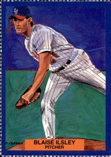 1995 Scranton/Wilkes-Barre Red Barons Dunkin' Donuts #14 Blaise Ilsley Card