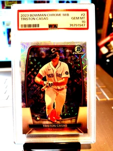2023 Bowman Chrome Mega Box Triston Casas Rookie #2 Gem Mt 10 "Rookie of July""" - Picture 1 of 9