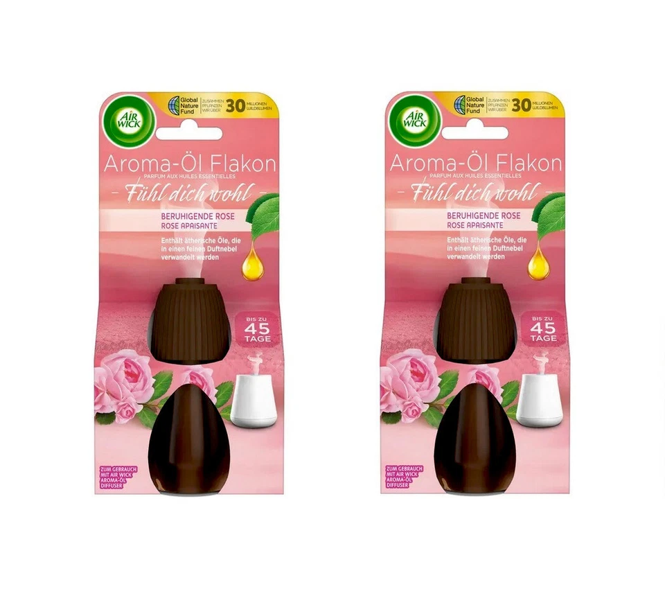 Air Wick Aroma-Öl Flakon Nachfüller Beruhigende Rose , 2x20ml 4002448133087 - Bild 1 von 1