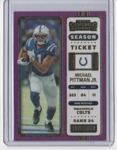 MICHAEL PITTMAN JR. 2022 Contenders STARDUST #45 INDIANAPOLIS COLTS - Picture 1 of 1