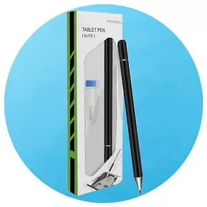 Black Precision Fine Tip Professional Stylus Pencil for Lenovo E10/M10/Plus/P11 - Picture 1 of 8