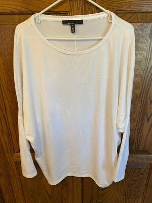 Suéter Casa Blanca Mercado Negro MEDIANO Blanco Lino Manga Raglán Para Mujer Foto 1 de 4