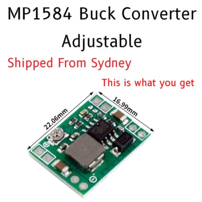 MP1584 Adjustable Step Down Buck DC Converter 18650 3.3V 5V 12V 24V Arduino - image 1 of 4