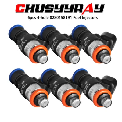 Inyectores de combustible originales 0280158191 6 piezas para Ford Taurus 2013-2017 3,5 L V6 Foto 1 de 4