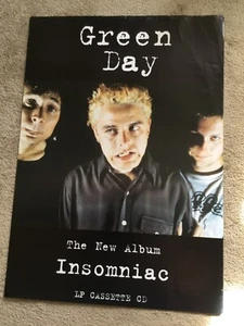 Original Reprise Promo Poster Green Day Insomiac 1995 NOT AD RARE - Picture 1 of 1