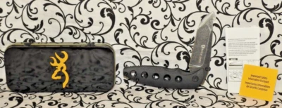 Cuchillo Browning Modelo 0290 Etiqueta Negra Hojas Tácticas Negro NUEVO Foto 1 de 4