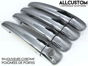 CROMATI CROMO CROMATE COPRI MANIGLIE PORTE per CITROEN C3 C4 C5 C6 Picasso Jumpy - Picture 1 of 4