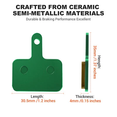 Pastillas de freno de disco para bicicleta bicicleta de carretera cerámica semimetálica para Addmotor bicicleta bicicleta Foto 1 de 4